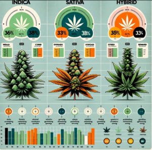 Cannabis Plant Varieties - Indica, Sativa, and Hybrid