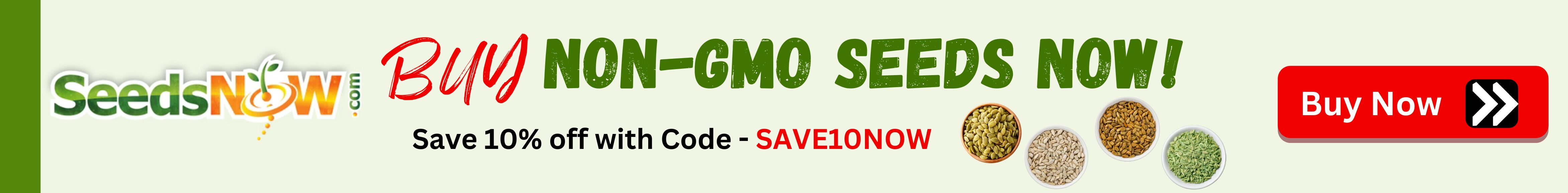 Buy NON-GMO Seeds NOW!